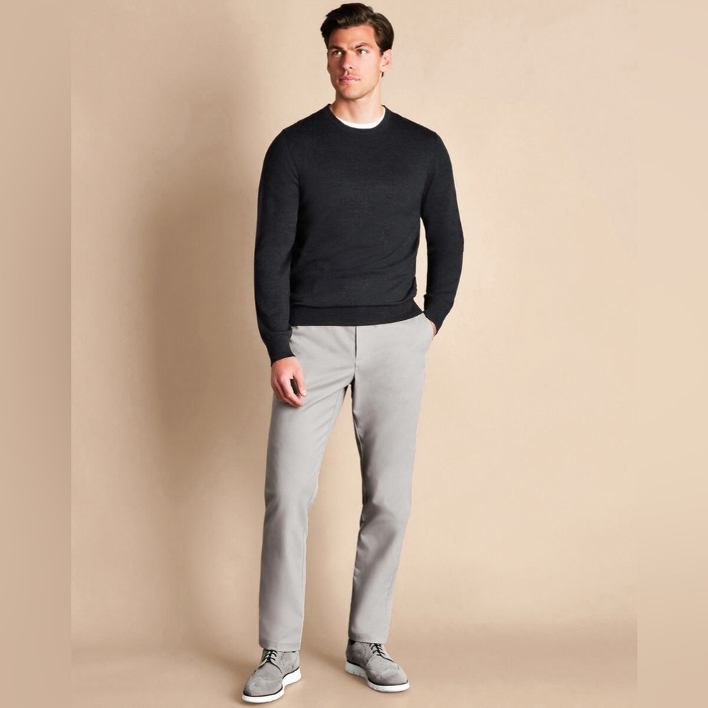 NEW Charles Tyrwhitt Non-Iron Extra Slim Fit Pants